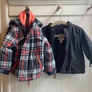 Cat & Jack Boy’s 3-in-1 Plaid Snow Jacket, 18M